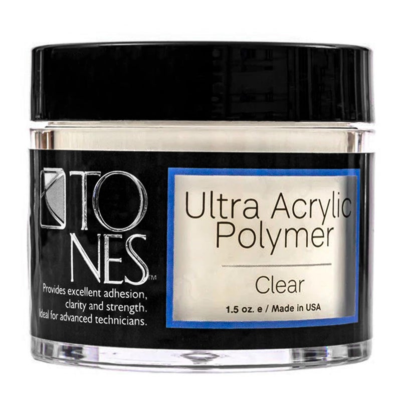 Tones Pro Acrylic Nail Powder Sparkling Clear Clear with Sparkles 85 Fl Oz  LongLasting  NonYellowing Polymer for Salon Quality Nail Extensions  3D Art